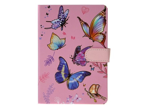 Zápisník na zips 13x19 cm s motívom BOTTERFLY