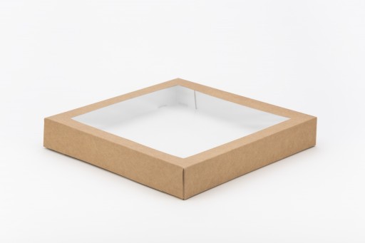 Papierový box na sushi s okienkom 32/32/5 1 ks