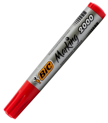 Permanentný popisovač RED BIC MARKING 2000 ECOlutions, 4,95 mm, okrúhly