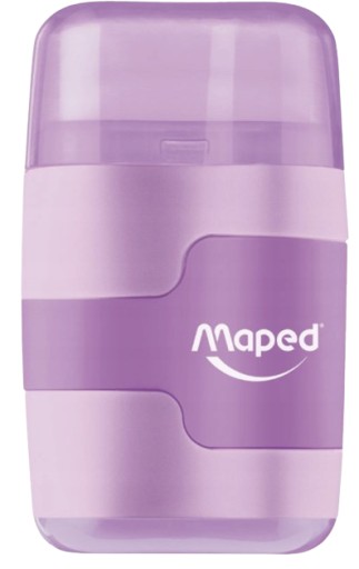 Spojte pastelové strúhadlo s gumou, 2 otvory Maped