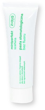 Ziaja Mintperfekt Sage, zubná pasta bez fluoridu, 75 ml