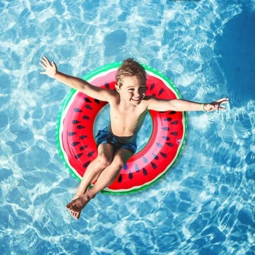 NAFUKOVACÍ MATRAC NA PNEUMATIKY VODNÉ PLÁVANIE VODNÝ MELÓN VEĽKÝ 70CM