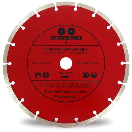DIAMANTOVÝ DISK 230 x 22,2 Inter-Kert