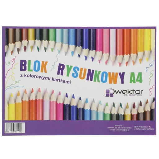 BLOK NA KRESLENIE A4 ŠKOLSKÝ FAREBNÝ VEKTOR 016