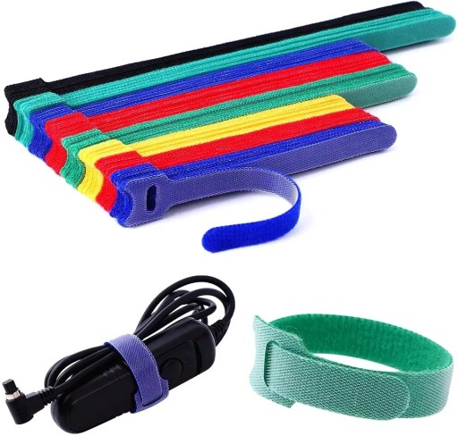VELCRO BAND popruhy na organizovanie káblov, 15 kusov