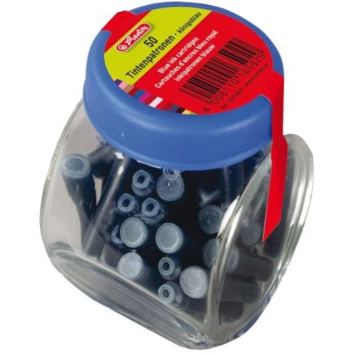 Krátke atramentové kazety Herlitz blue 50