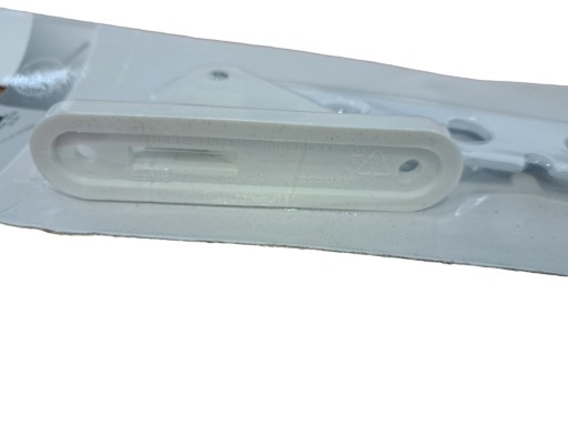 Nástenný sklopný vešiak na oblečenie, 30 cm, Element System, biely kov