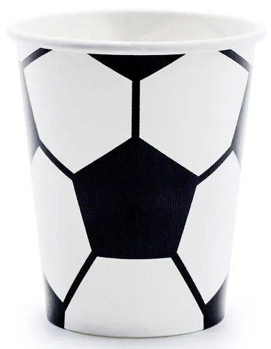 HRNČKY PAPIEROVÉ ŠÁLKY FUTBAL 6 ks