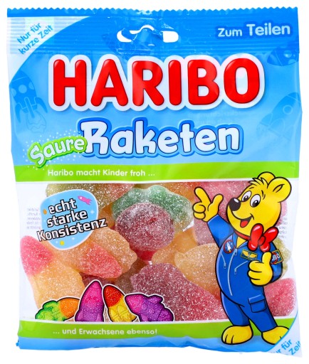 Haribo Saure Raketen želé fazuľa 175g