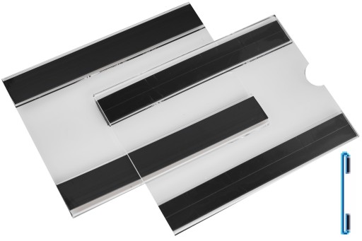 PLEXI PLAGÁT VRECKO A5 LEVEL AKRYLÁTOVÉ SKLO MAGNETICKÁ PÁSKA 2X 19MM