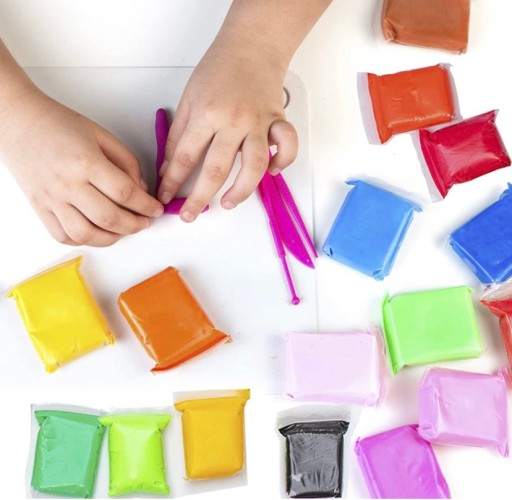POLYMÉR PLASTICÍN SENSO FOAM CLAY SENZORY HMOTA SADA 24 KS