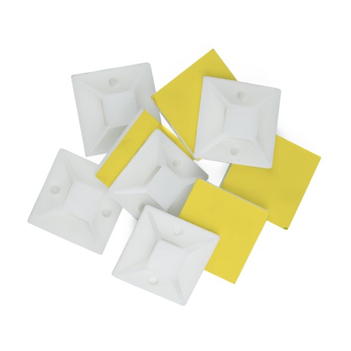 10x SAMOLEPIACI ORGANIZÁTOR KÁBLOV DRŽIAK KÁBLOV LEPIDLO 40x40mm