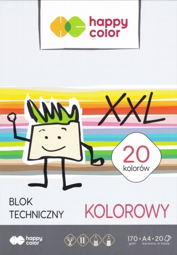 Happy Color technický blok A4 20k farba