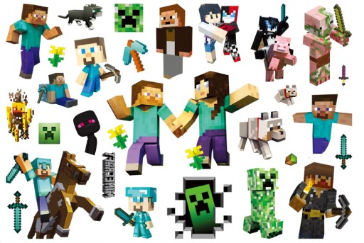 TETOVANIE PRE DETI MINECRAFT BIRTHDAY CG141