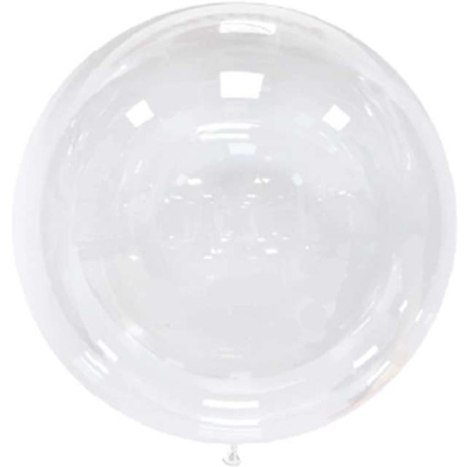 LATEXOVÝ BALÓN, okrúhly, priehľadný, VEĽKÁ GUĽA