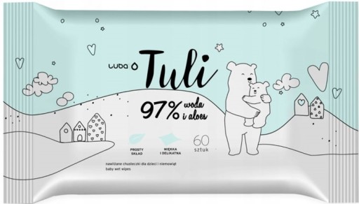 Tuli vlhčené obrúsky pre deti Aloe 60 ks