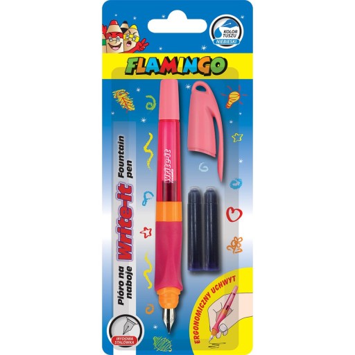 Náplňové plniace pero, Flamingo ružové