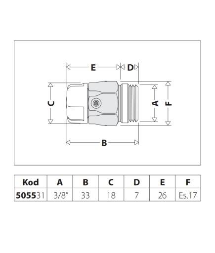 VZDUCH VZDUCHU RADIATORA, manual 3/8 Caleffi - Skrut