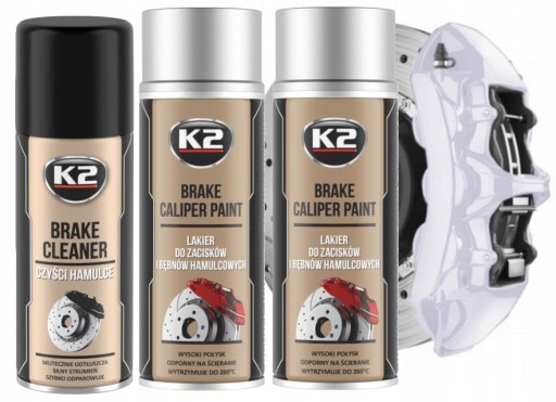 K2 BRZDOVÝ STRMEN FARBA STRIEBORNÁ 400ml