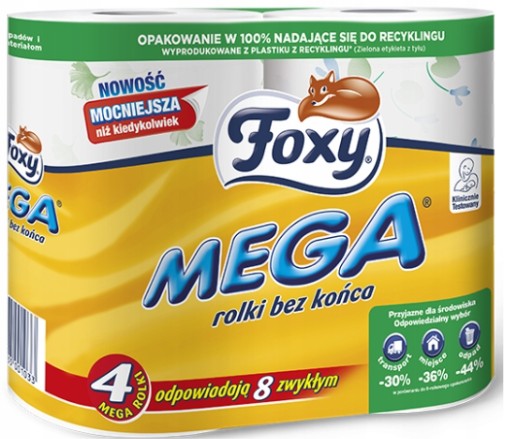 Foxy toaletný papier neparfumovaný 4 ks.