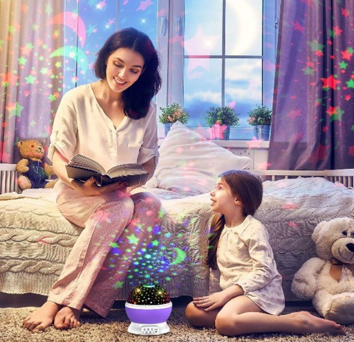 STARS SKY PROJEKTOROVÁ LAMPA NOČNÁ OTOČNÁ 360, STARS, SKY 2V1 USB