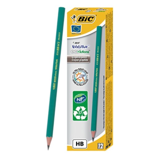 BIC EVOLUTION HB ceruzka, NEZRUŠITEĽNÁ, 12 ks