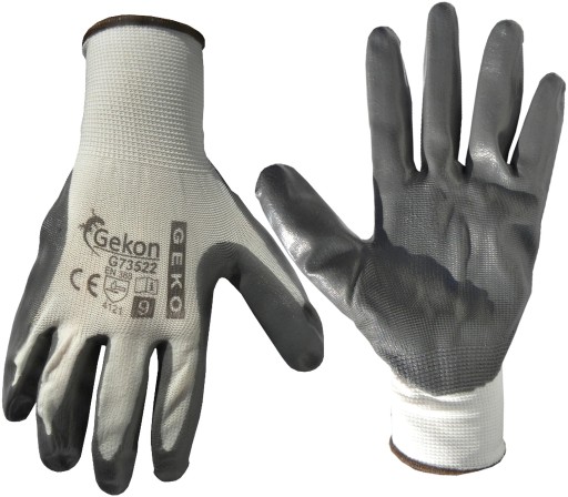 Rukavice NITRILE univerzálne pracovné rukavice r9