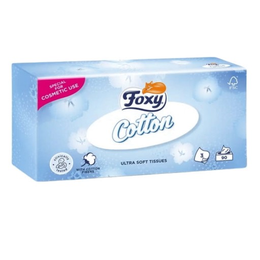 Bavlnené vreckovky Foxy 90 ks