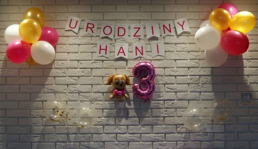 Set Banner Flags Birthday Any Name Pink