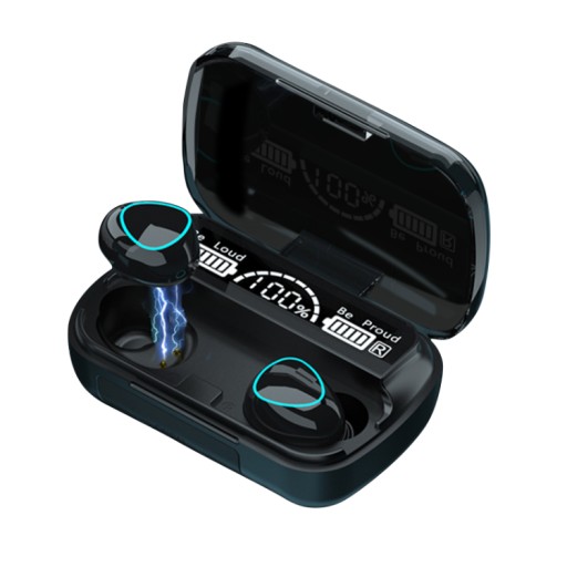 BEZDRÔTOVÉ SLÚCHADLÁ TWS BLUETOOTH 5.3 + POWERBANK + gumy NOVÁ SADA