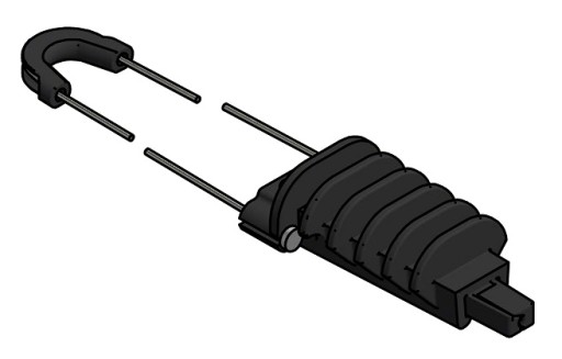 Držiak na lanká pre osmičky 6-10mm