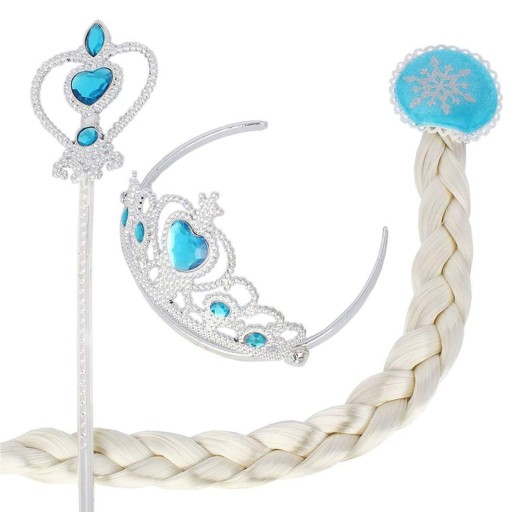 FROZEN MAGIC SET ELSA 3v1 BRITISH DIADEM WAND DISPOSSIEM PROM