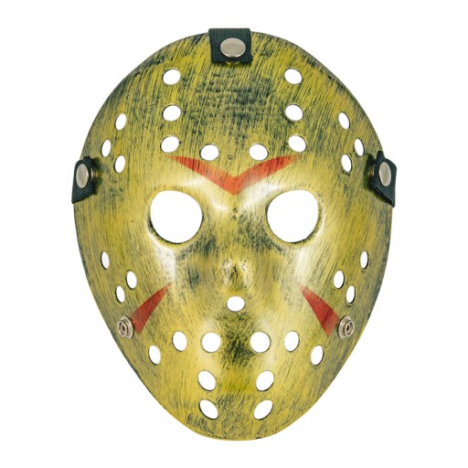 Zlatá strašidelná maska na Halloween Piatok 13. horor
