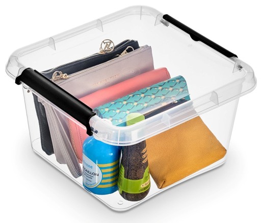 Plastový organizér box s krytom, 9 litrov