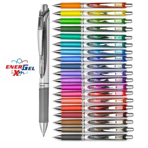 Modrá LR7 0,7mm Energel náplň do gélového pera Pentel BL77 Pens