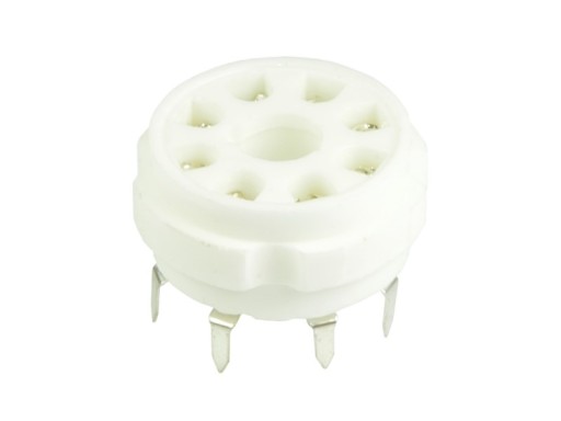 ZÁSUVKA KERAMICKÁ 8PIN PCB9 OCTAL 6SN7 EL34