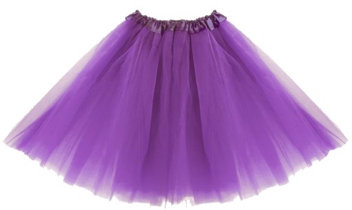 Tylová tutu sukňa pre dievčatá, VÝBORNÁ svetlo fialová, 30 CM, karnevalová