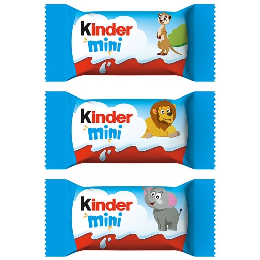 Kinder Čokoláda Mini Čokolády s mliečnou náplňou Tyčinky 120g DE