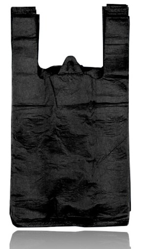 HRUBÁ ČIERNA TAŠKA JEDNORÁZOVÁ TAŠKA 25x45cm 200 ks NA MONOPOL