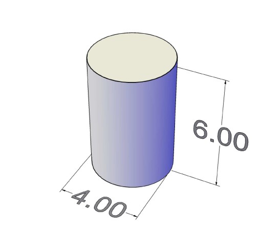 Neodymový magnet valcový MW 4x6 N38 10 ks