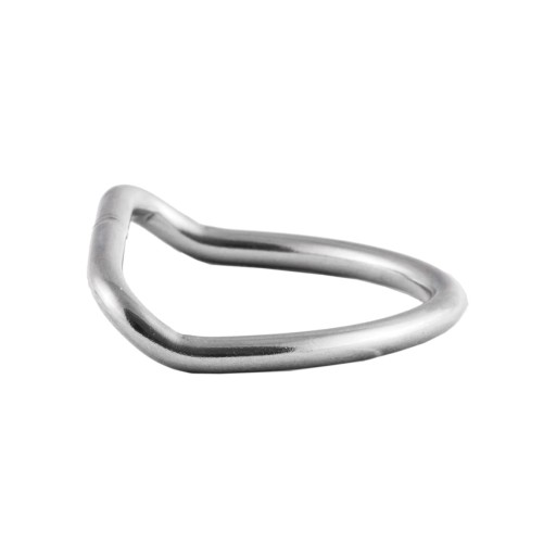 PÁSKA NA OPASOK, nehrdzavejúca oceľ - OHÝBANÝ PRSTEŇ D 5X40MM A4