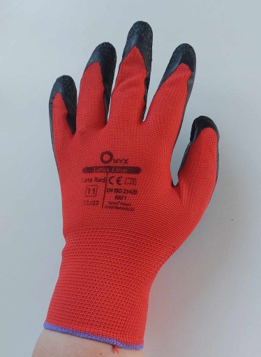 Rukavice Onyx Red Late veľkosť 8/M - 12 párov