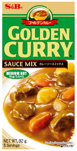 Golden Curry Stredne pálivé (stredne pikantné) 92 g S&B