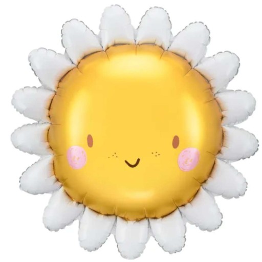 Fólia BALLOON SUN, smile, FLOWER, sunshine