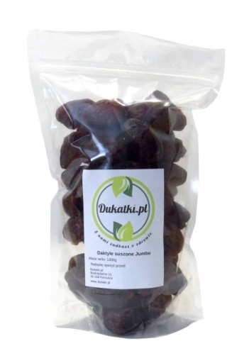 Sušené datle snack Jumbo Dukatki 500g