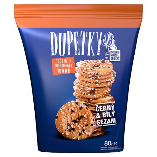 Dupetky rezne s ciernym a bielym sezamom 80g