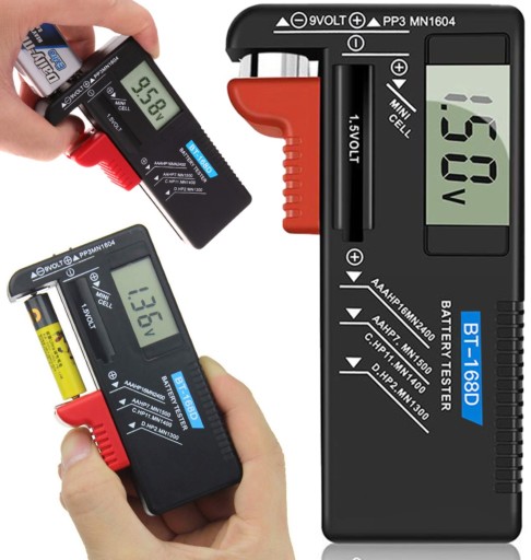 Digitálny LCD tester batérií a akumulátorov