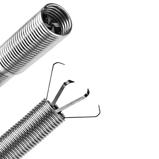 PRUŽINOVÝ FLEXIBILNÝ UCHOVÁVAČ PRE SKRUTKY A ZÁCHRANY ODVODNÉHO POTRUBIA 60 cm KOV