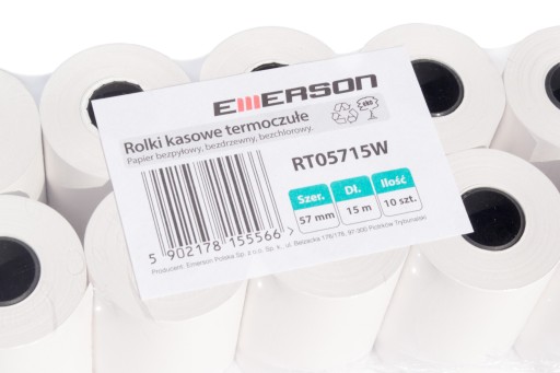 Emerson pokladničné rolky do pokladníc 57x15 termo 10 ks