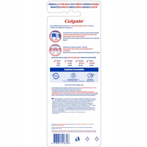 COLGATE ZUBNÁ Kefka 360 DESING EDITION SOFT 3 ks